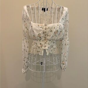 Floral Long Sleeve Blouse